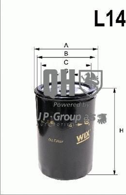 JP 3118500309 масляный фильтр на TOYOTA COROLLA Liftback (_E8_)