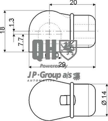 JP 3281200409 газовая пружина, крышка багажник на DAEWOO MATIZ (KLYA)