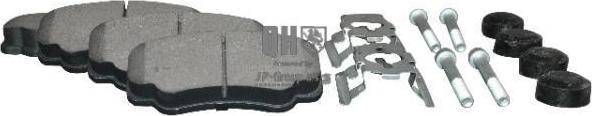 JP 4163700619 комплект тормозных колодок, дисковый тормоз на PEUGEOT BOXER автобус (230P)