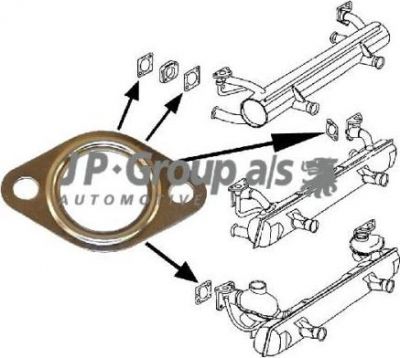 JP 8121100200 прокладка, труба выхлопного газа на VW KAEFER кабрио (15)