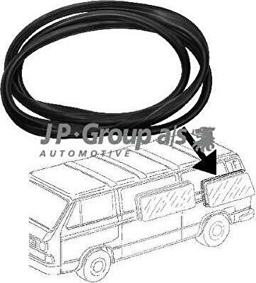 JP 8186100400 прокладка, боковое стекло на VW TRANSPORTER III автобус