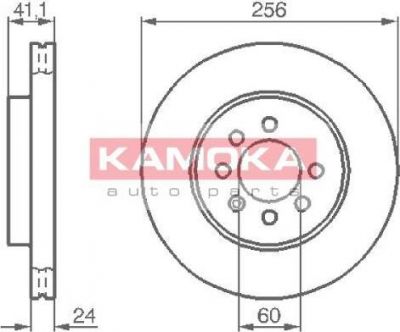 KAMOKA 1032194 тормозной диск на DAEWOO NUBIRA седан (KLAJ)