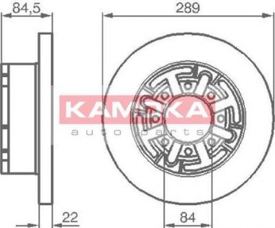 KAMOKA 103281 тормозной диск на IVECO DAILY IV фургон/универсал