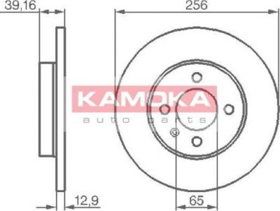 KAMOKA 103410 тормозной диск на VW PASSAT Variant (3A5, 35I)