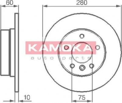 KAMOKA 103498 тормозной диск на 3 купе (E46)