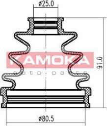 KAMOKA 1146100 пыльник, приводной вал на TOYOTA CAMRY Liftback (_V1_)