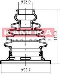 KAMOKA 1148096 пыльник, приводной вал на SKODA OCTAVIA Combi (1U5)