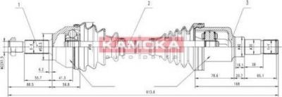 KAMOKA FD1138927 приводной вал на FORD FOCUS (DAW, DBW)