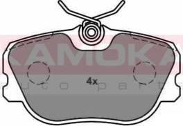 KAMOKA JQ1011072 комплект тормозных колодок, дисковый тормоз на VOLVO 480 E