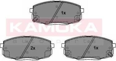 KAMOKA JQ101202 КОМПЛЕКТ ТОРМОЗНЫХ КОЛОДОК, ДИСКОВЫЙ ТОРМОЗ