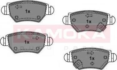 KAMOKA JQ1012588 комплект тормозных колодок, дисковый тормоз на OPEL ASTRA G универсал (F35_)