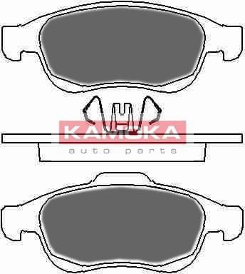 KAMOKA JQ1018360 комплект тормозных колодок, дисковый тормоз на RENAULT MEGANE III Наклонная задняя часть (BZ0_)