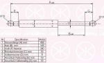 KLOKKERHOLM 00137100 газовая пружина, крышка багажник на AUDI 100 (4A, C4)