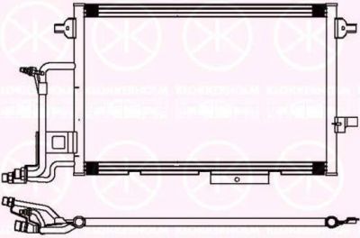 KLOKKERHOLM 0014305137 конденсатор, кондиционер на AUDI A6 Avant (4B5, C5)