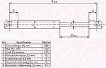 KLOKKERHOLM 00187100 газовая пружина, крышка багажник на SKODA SUPERB (3U4)