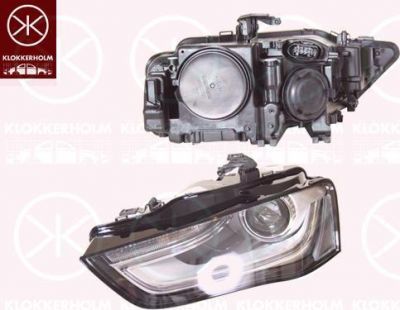 KLOKKERHOLM 00290186A1 основная фара на AUDI A4 Avant (8K5, B8)