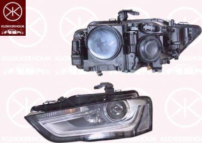 KLOKKERHOLM 00290188A1 основная фара на AUDI A4 Avant (8K5, B8)