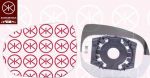 KLOKKERHOLM 05381064 зеркальное стекло, наружное зеркало на PEUGEOT 5008