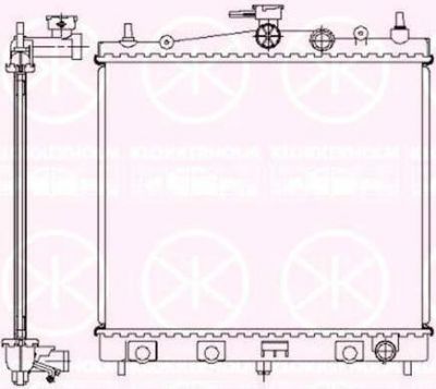 KLOKKERHOLM 1609302210 радиатор, охлаждение двигателя на NISSAN MICRA III (K12)