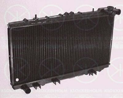 KLOKKERHOLM 1628302122 радиатор, охлаждение двигателя на NISSAN SUNNY III Hatchback (N14)