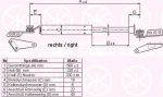 KLOKKERHOLM 16287102 газовая пружина, крышка багажник на NISSAN SUNNY III Hatchback (N14)