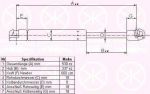 KLOKKERHOLM 16697120 газовая пружина, крышка багажник на NISSAN PRIMERA Traveller (WP11)