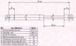 KLOKKERHOLM 20237100 газовая пружина, крышка багажник на FIAT PUNTO (188)