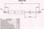 KLOKKERHOLM 20457100 газовая пружина, крышка багажник на FIAT MULTIPLA (186)