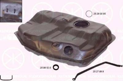 KLOKKERHOLM 2528009 топливный бак на FORD ORION II (AFF)