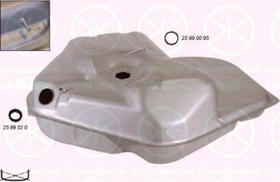 KLOKKERHOLM 2552009 топливный бак на FORD SCORPIO I (GAE, GGE)