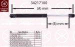 KLOKKERHOLM 34217100 газовая пружина, крышка багажник на MAZDA 2 (DE)