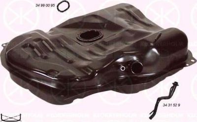 KLOKKERHOLM 3431008 топливный бак на MAZDA 323 III Hatchback (BF)