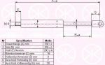 KLOKKERHOLM 35112800 газовая пружина, капот на MERCEDES-BENZ 190 (W201)