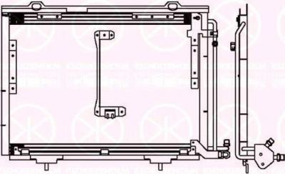 KLOKKERHOLM 3512305207 конденсатор, кондиционер на MERCEDES-BENZ CLK (C208)