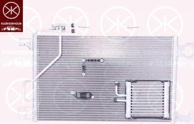 KLOKKERHOLM 3515305361 конденсатор, кондиционер на MERCEDES-BENZ C-CLASS (W203)