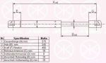 KLOKKERHOLM 37207100 газовая пружина, крышка багажник на MITSUBISHI CARISMA (DA_)