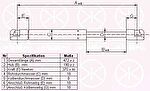 KLOKKERHOLM 50237100 газовая пружина, крышка багажник на OPEL CORSA C (F08, F68)
