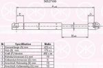 KLOKKERHOLM 50527100 газовая пружина, крышка багажник на OPEL ASTRA H (L48)