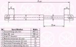 KLOKKERHOLM 55147120 газовая пружина, крышка багажник на TOYOTA COROLLA Liftback (_E11_)
