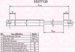 KLOKKERHOLM 55377120 газовая пружина, крышка багажник на PEUGEOT 407 SW (6E_)