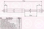 KLOKKERHOLM 65252800 газовая пружина, капот на SAAB 9000