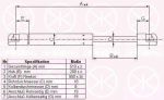 KLOKKERHOLM 66157100 газовая пружина, крышка багажник на SEAT TOLEDO I (1L)