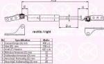 KLOKKERHOLM 68137122 газовая пружина, крышка багажник на SUZUKI BALENO универсал (EG)