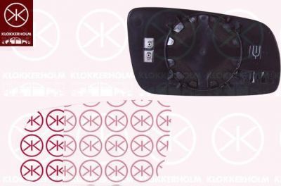 KLOKKERHOLM 75141063 зеркальное стекло, наружное зеркало на SKODA FABIA Combi (6Y5)