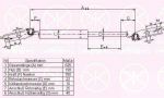 KLOKKERHOLM 81547101 газовая пружина, крышка багажник на TOYOTA PREVIA (TCR2_, TCR1_)