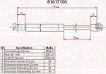 KLOKKERHOLM 81617100 газовая пружина, крышка багажник на TOYOTA AVENSIS (T25_)