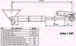 KLOKKERHOLM 81687101 газовая пружина, крышка багажник на TOYOTA PICNIC (_XM10)
