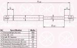 KLOKKERHOLM 90087100 газовая пружина, крышка багажник на VOLVO S40 I (VS)
