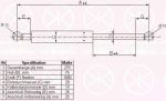 KLOKKERHOLM 90367120 газовая пружина, крышка багажник на VOLVO V70 I (LV)