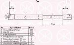 KLOKKERHOLM 95227100 газовая пружина, крышка багажник на VW GOLF III (1H1)